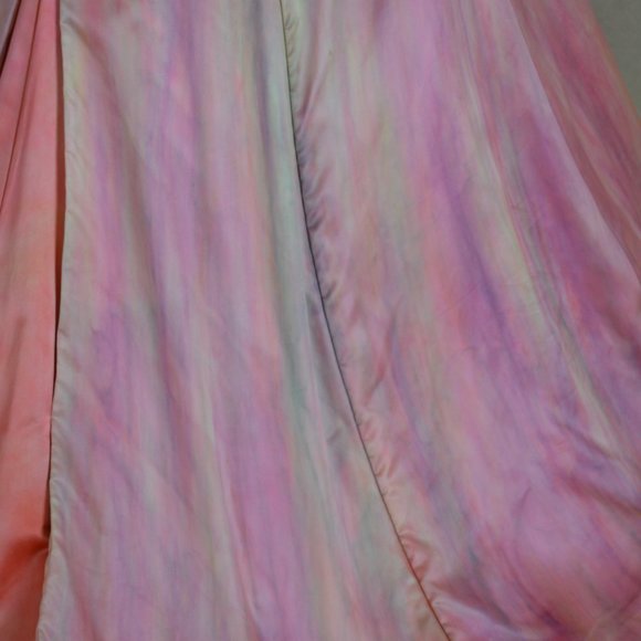 painted Vera Wang silk Wedding dress gown pink ivory white blush 2 4 6 8 purple - Picture 12 of 16